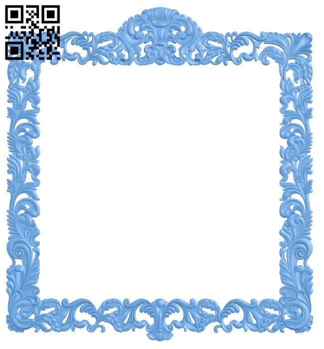 Picture frame or mirror T0003493 download free stl files 3d model for CNC wood carving