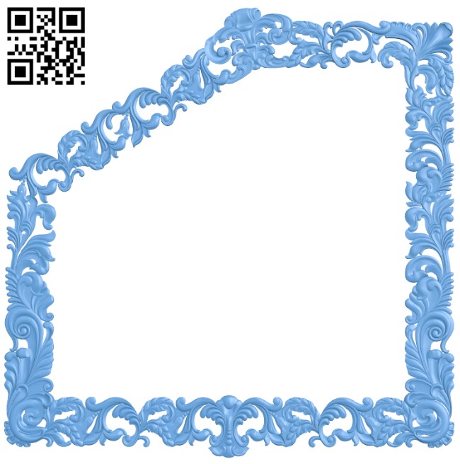 Picture frame or mirror T0003494 download free stl files 3d model for CNC wood carving
