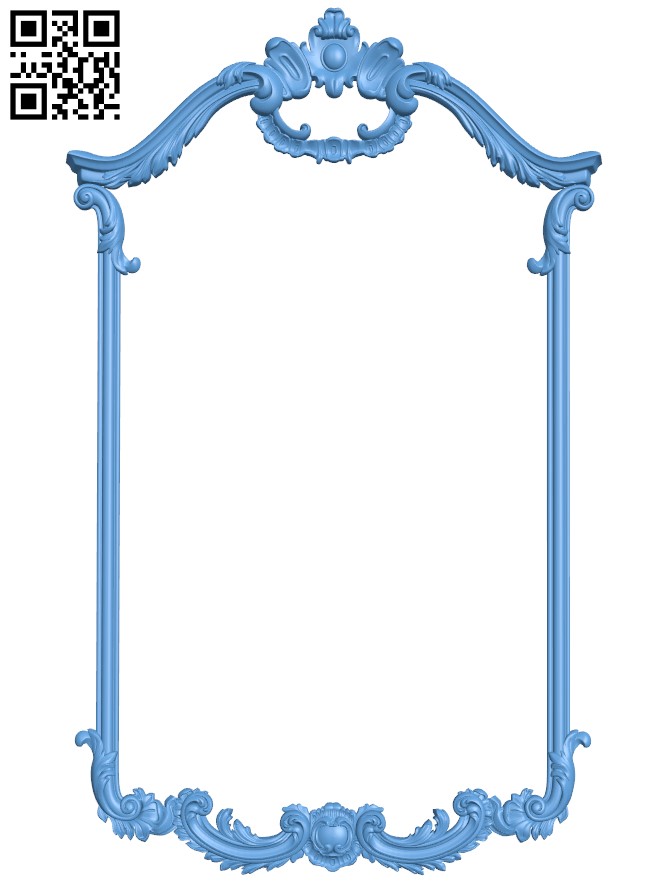 Picture frame or mirror T0003495 download free stl files 3d model for CNC wood carving