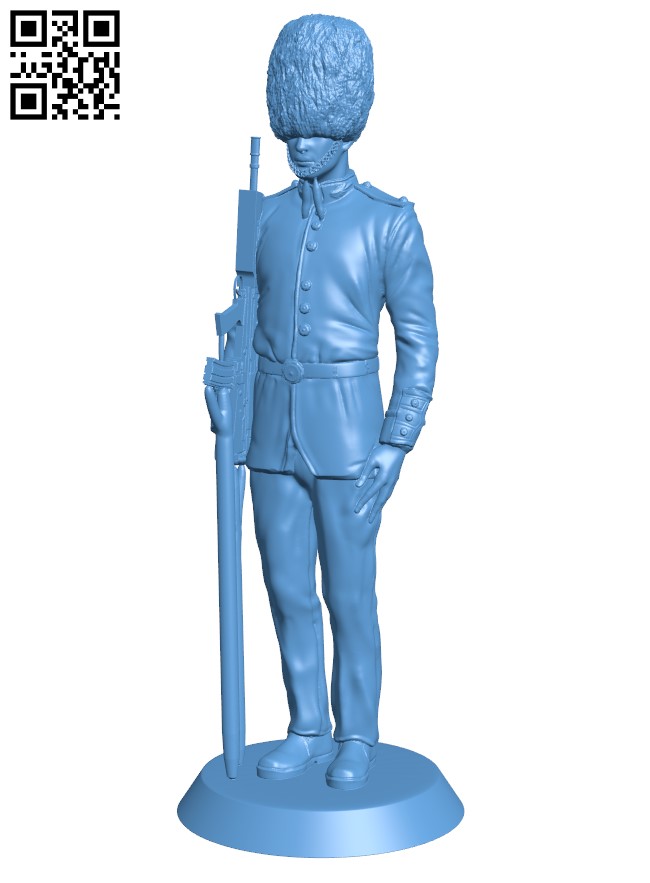 Queens Guard H011138 file stl free download 3D Model for CNC and 3d printer