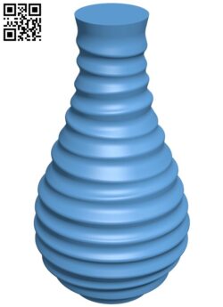 Ripple vase H011036 file stl free download 3D Model for CNC and 3d printer