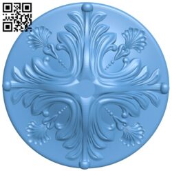 Round pattern T0003529 download free stl files 3d model for CNC wood carving
