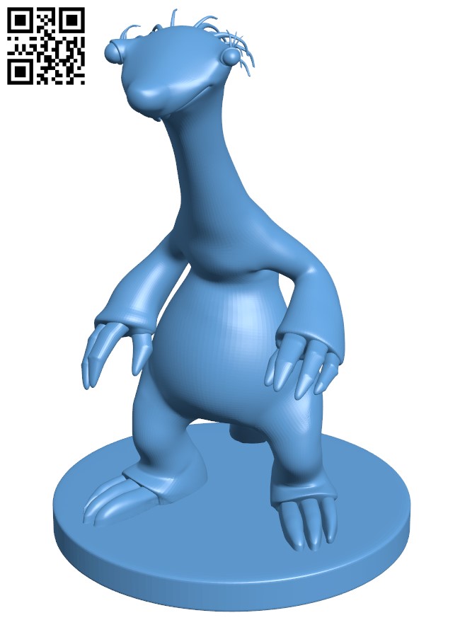 SID - Ice age H011058 file stl free download 3D Model for CNC and 3d printer