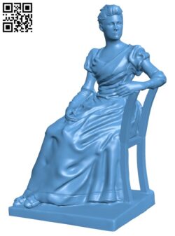 Seated Woman at The Fine Arts Museum in Brussels H011056 file stl free download 3D Model for CNC and 3d printer