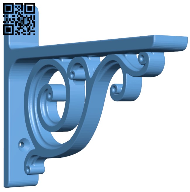 Shelf bracket H011229 file stl free download 3D Model for CNC and 3d printer