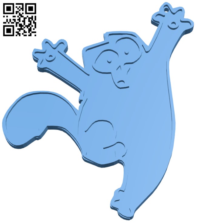 Simon's cat keychain H011173 file stl free download 3D Model for CNC and 3d printer