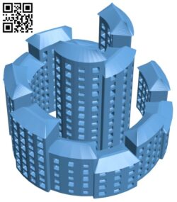 Spiral city H011174 file stl free download 3D Model for CNC and 3d printer