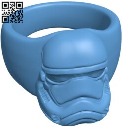 Storm Trooper Ring H011178 file stl free download 3D Model for CNC and 3d printer