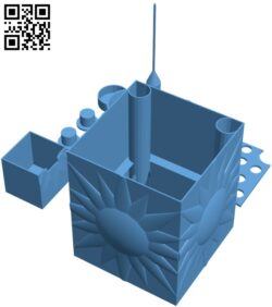 Sunny self-watering planter H011071 file stl free download 3D Model for CNC and 3d printer