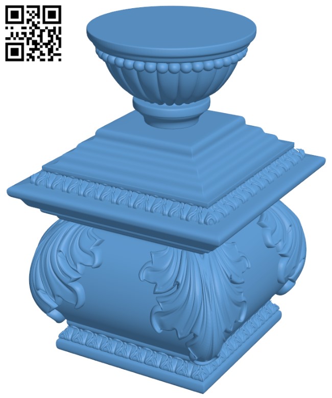 Top of the column T0003439 download free stl files 3d model for CNC wood carving