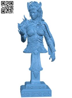 Valkyrie bust The First Cold H011099 file stl free download 3D Model for CNC and 3d printer