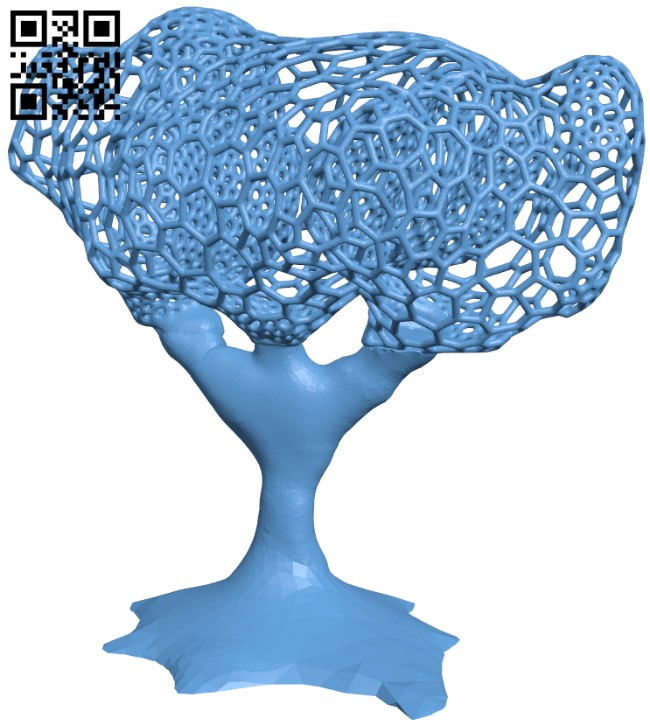 Voronoi tree H011198 file stl free download 3D Model for CNC and 3d printer