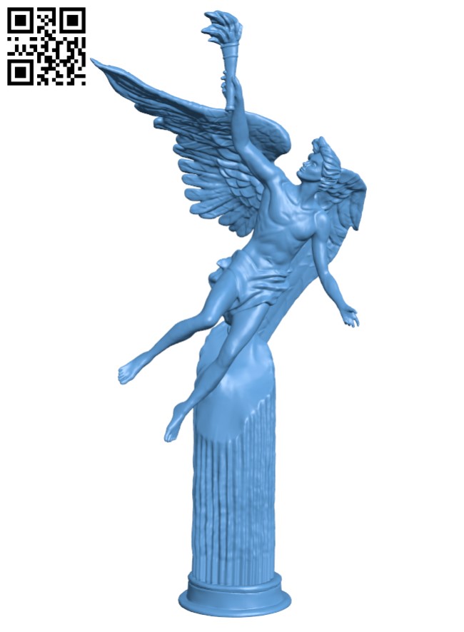 Winged genius H011199 file stl free download 3D Model for CNC and 3d printer