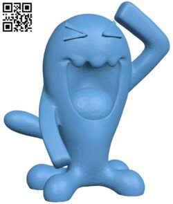 Wobbuffet – Pokemon H011214 file stl free download 3D Model for CNC and 3d printer