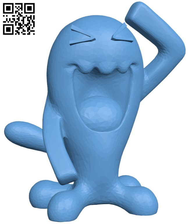 Wobbuffet - Pokemon H011214 file stl free download 3D Model for CNC and 3d printer