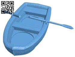 Wooden boat H011217 file stl free download 3D Model for CNC and 3d printer