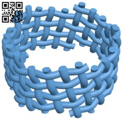 Woven twisted ring H011218 file stl free download 3D Model for CNC and 3d printer