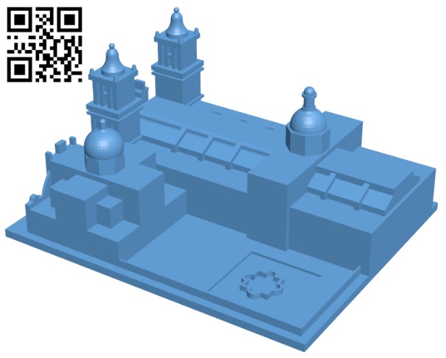 Zocalo - Mexico City H011220 file stl free download 3D Model for CNC and 3d printer