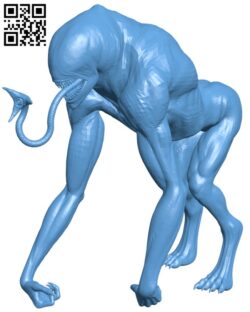 Abyss creature H011441 file stl free download 3D Model for CNC and 3d printer