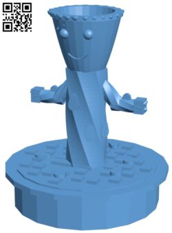 STL file Baby Groot Christmas Pot 👶・3D printable model to download・Cults