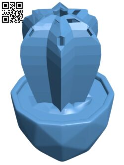 Cactus vase H011408 file stl free download 3D Model for CNC and 3d printer