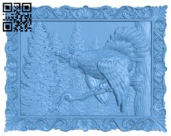 Capercaillie painting T0003821 download free stl files 3d model for CNC wood carving