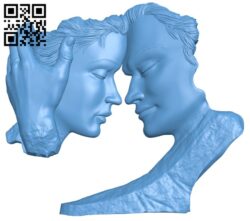Couple painting T0003841 download free stl files 3d model for CNC wood carving