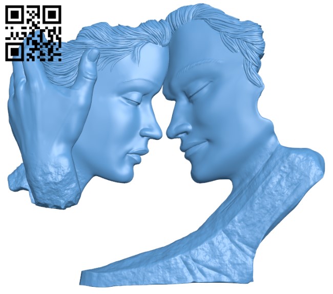 Couple painting T0003841 download free stl files 3d model for CNC wood carving