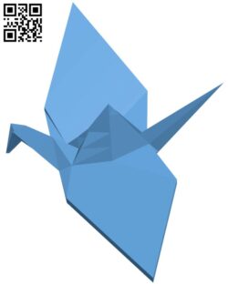 Crane – Origami H011411 file stl free download 3D Model for CNC and 3d printer