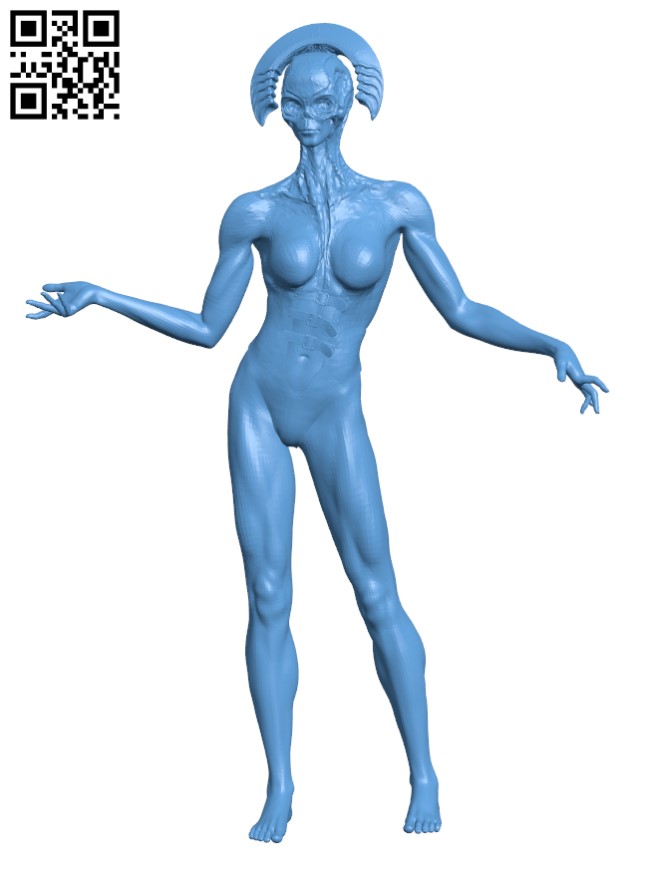 Cursed female warrior H011445 file stl free download 3D Model for CNC and 3d printer