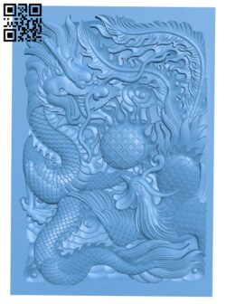 Dragon and phoenix painting T0003782 download free stl files 3d model for CNC wood carving