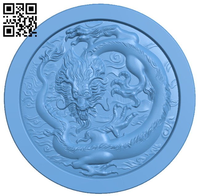 Dragon pattern T0003542 download free stl files 3d model for CNC wood carving