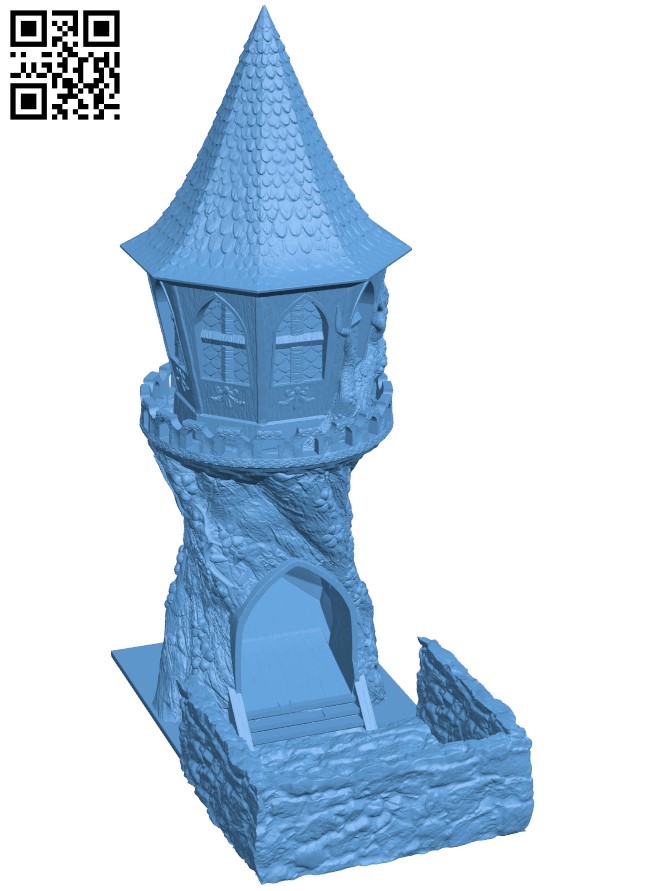 Fae Villa Dice Tower H011289 file stl free download 3D Model for CNC and 3d printer