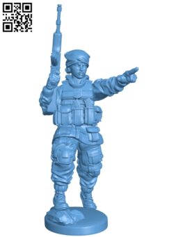 Female gunner H011488 file stl free download 3D Model for CNC and 3d printer