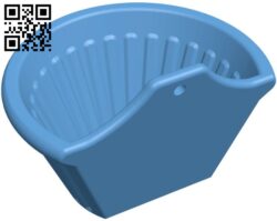 Flatback planter H011414 file stl free download 3D Model for CNC and 3d printer