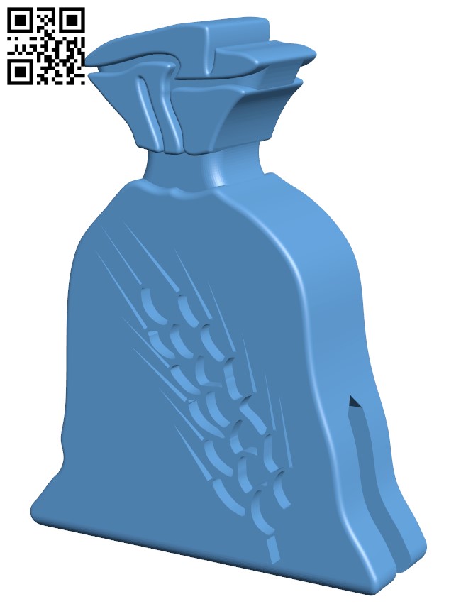 Flour sack H011416 file stl free download 3D Model for CNC and 3d printer