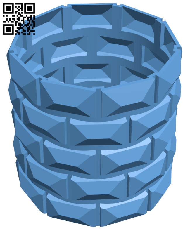 Flower Pot H011297 file stl free download 3D Model for CNC and 3d printer