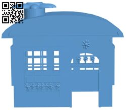 Flower house H011291 file stl free download 3D Model for CNC and 3d printer
