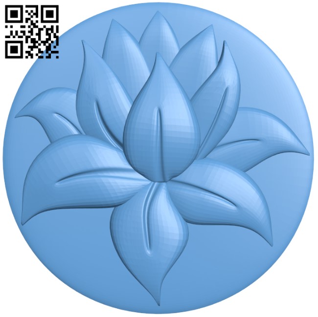 Flower painting T0003743 download free stl files 3d model for CNC wood carving