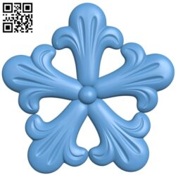 Flower pattern T0003544 download free stl files 3d model for CNC wood carving