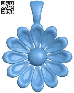 Flower pendant H011295 file stl free download 3D Model for CNC and 3d printer