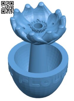 Flower planter H011296 file stl free download 3D Model for CNC and 3d printer