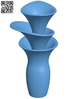 Flower vase H011419 file stl free download 3D Model for CNC and 3d printer