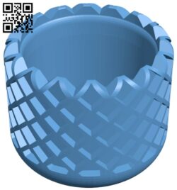 Geometric flower pot H011244 file stl free download 3D Model for CNC and 3d printer
