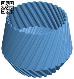 Geometric plant pot H011333 file stl free download 3D Model for CNC and 3d printer