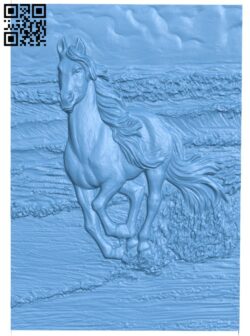 Horse painting T0003684 download free stl files 3d model for CNC wood carving