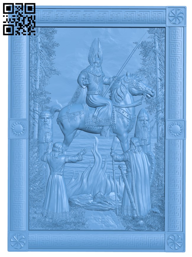 Icon of St. Svarog T0003565 download free stl files 3d model for CNC wood carving