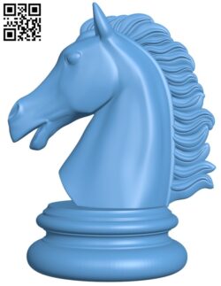 Knight – Chess H011251 file stl free download 3D Model for CNC and 3d printer