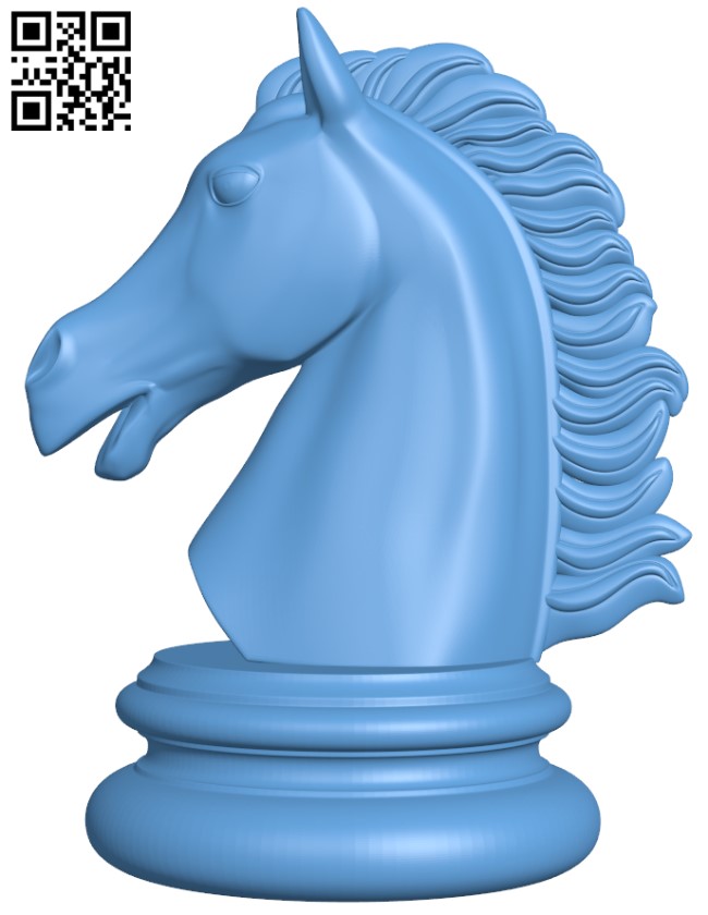 Knight - Chess H011251 file stl free download 3D Model for CNC and 3d printer