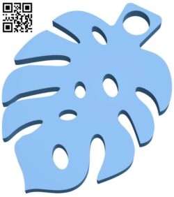 Leaf pendant H011388 file stl free download 3D Model for CNC and 3d printer